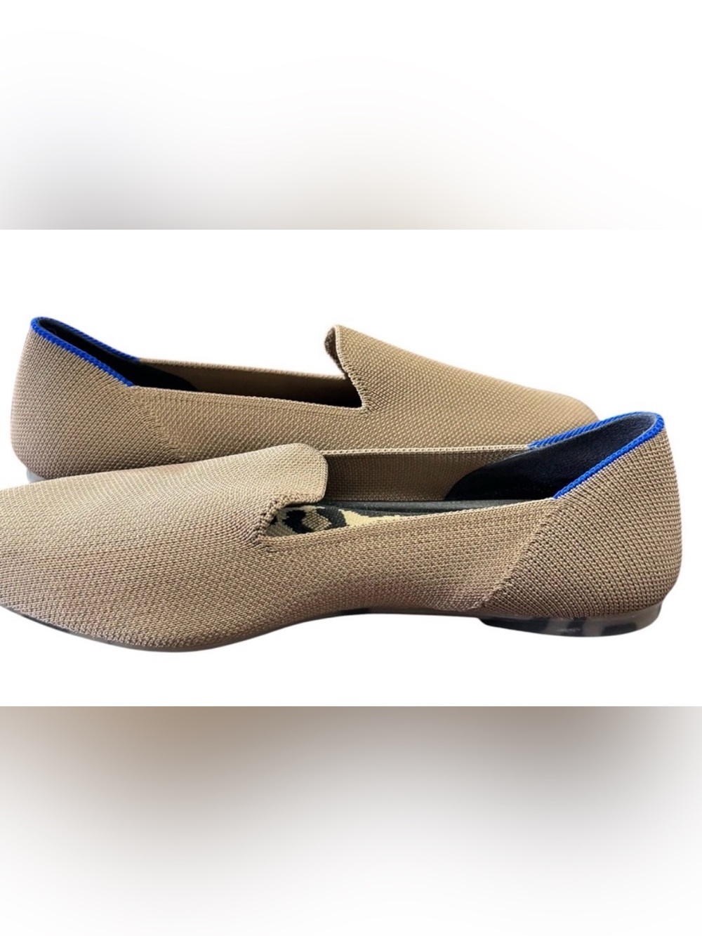 Rothy’s The Almond Loafer Mocha Knit Slip On Flats Size 7.5 - Picture 9 of 16